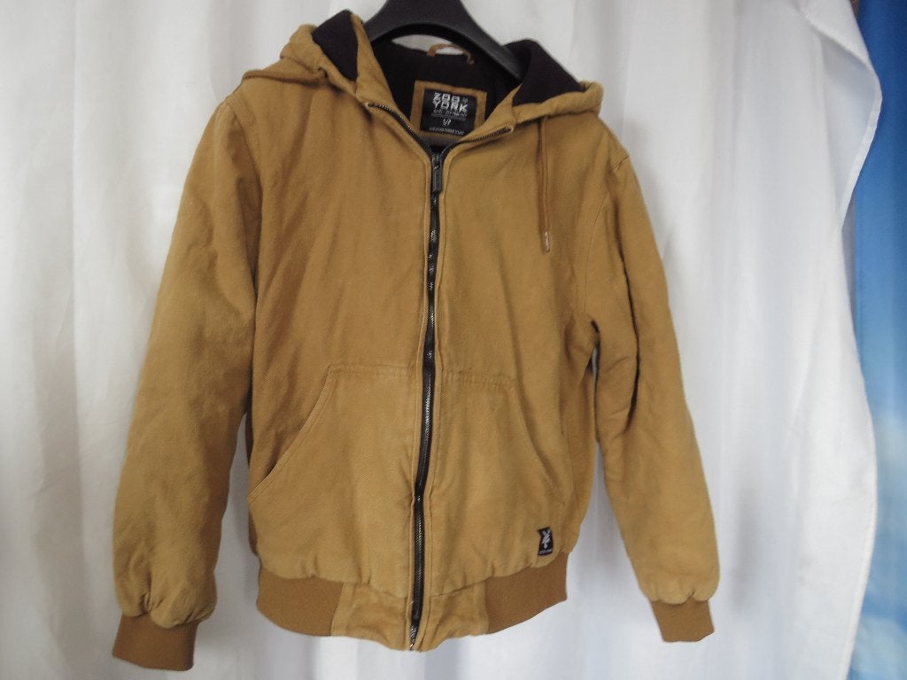 camel katoenen jas fleece gevoerd en vulling mt S Zoo York, Ophalen of Verzenden, Gedragen, Maat 46 (S) of kleiner, Zoo York