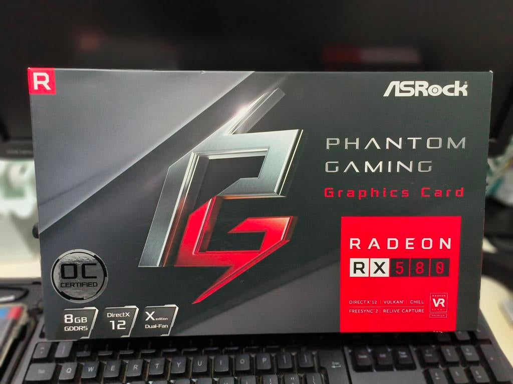 Asrock Phantom Gaming O.C. RX 580 8GB Videokaart, Computers en Software, Videokaarten, PCI-Express 3, Gebruikt, AMD, HDMI