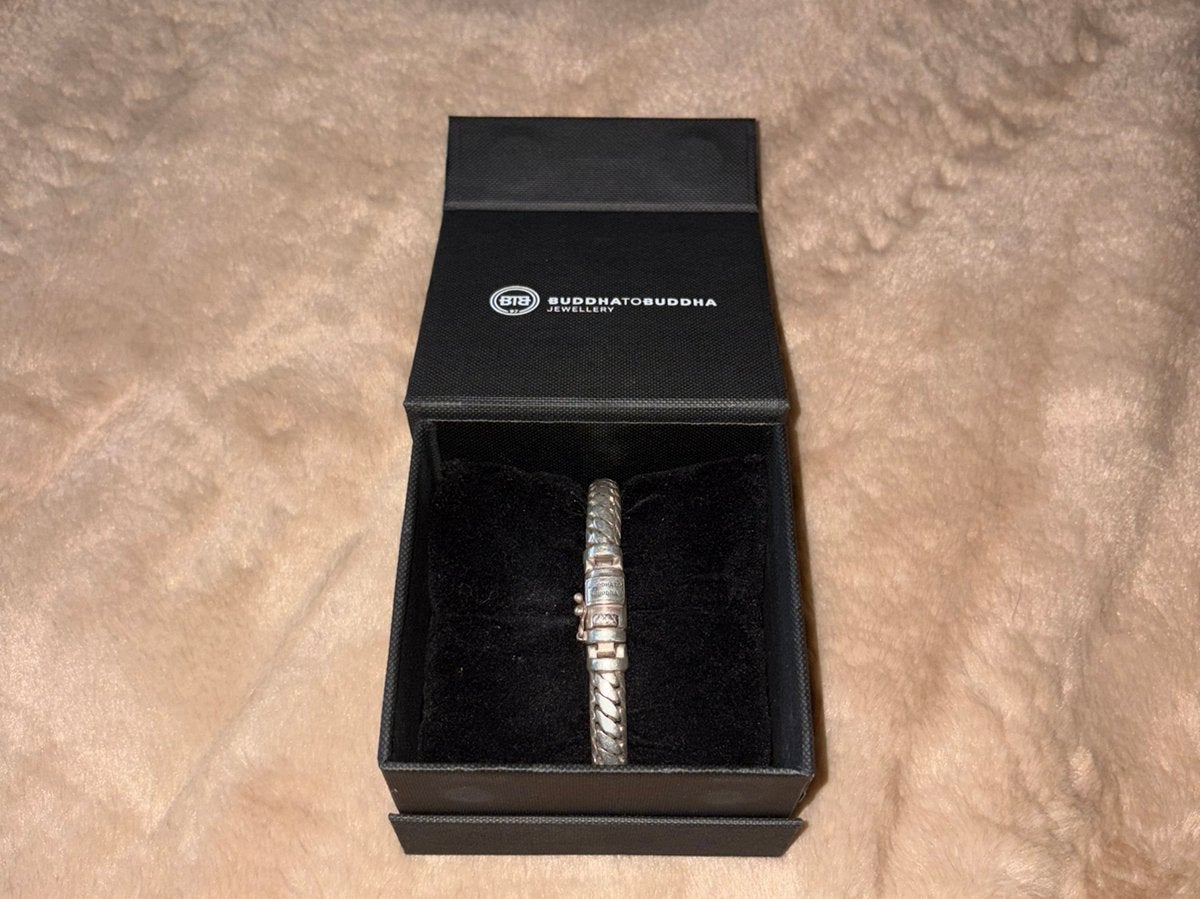 Buddha to Buddha Ben Armband 20 cm – Met Doos & Zakje, Ophalen of Verzenden, Zo goed als nieuw, Zilver, Zilver