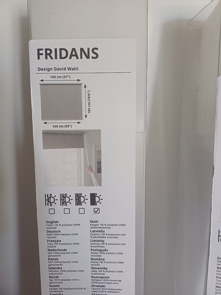 Rolgordijnen Ikea, Ophalen, Nieuw