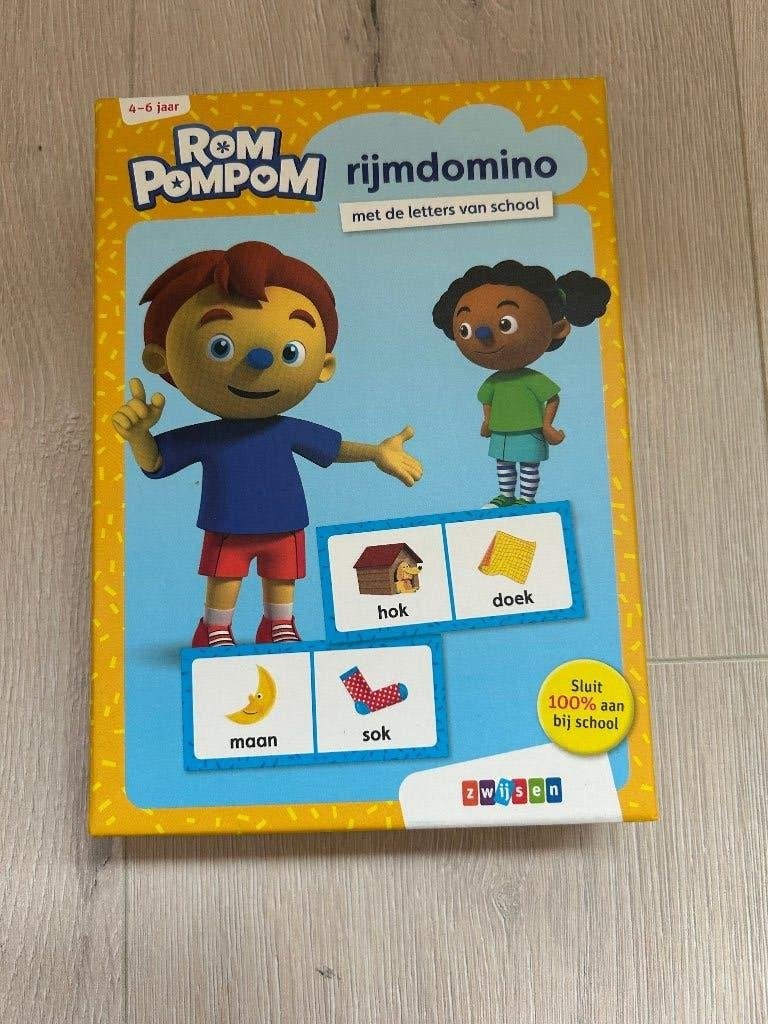 Rompompom rijmdomino, Kinderen en Baby's, Ophalen of Verzenden, Taal en Lezen