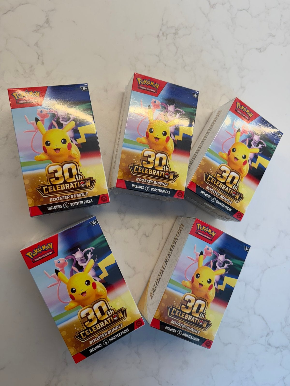 5x Pokémon 30th Celebration Booster Bundle – Sealed, Ophalen of Verzenden, Nieuw, Speelkaart(en)