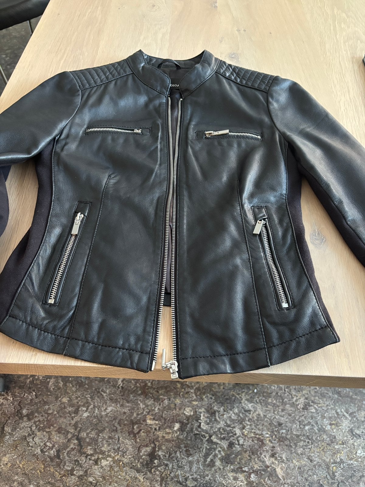 Leren jasje Studio AR, maat 34, Kleding | Dames, Zwart, Ophalen of Verzenden, Jasje, Maat 34 (XS) of kleiner