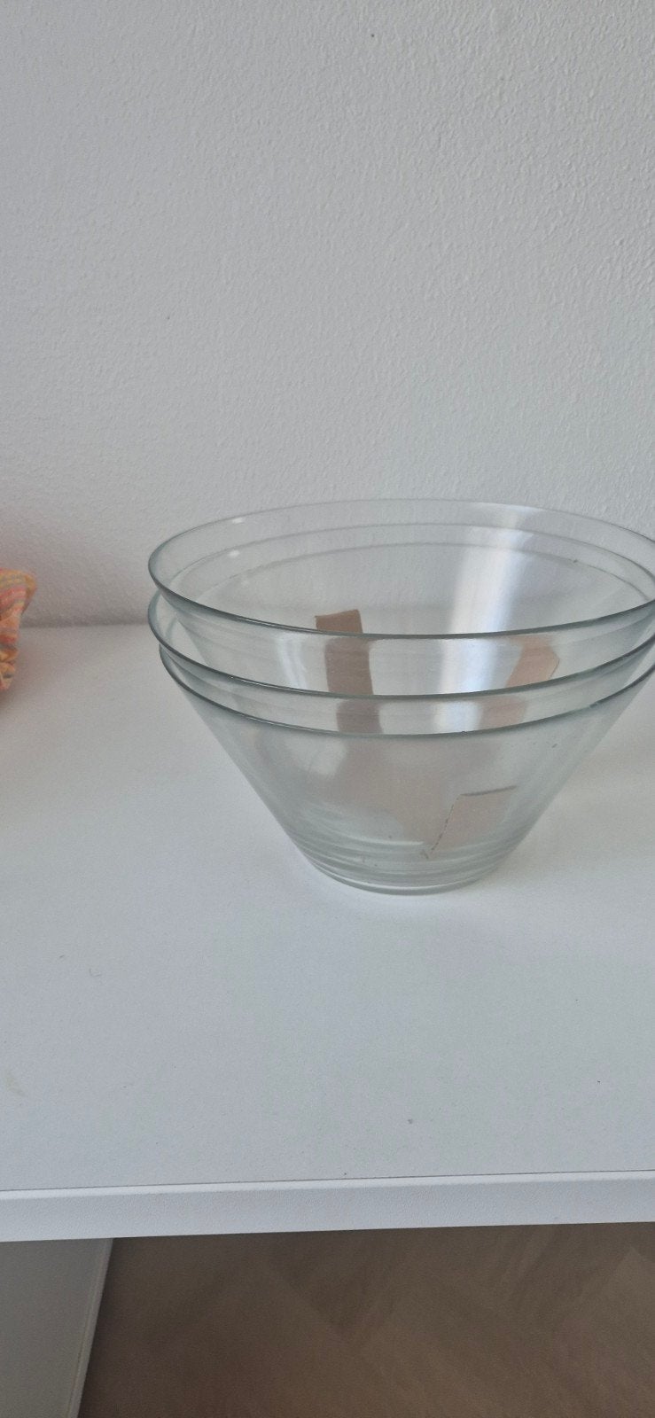 Grote glazen schalen - Nieuw! Per stuk 3 euro, Huis en Inrichting, Schaal, Rond, Nieuw, Ophalen of Verzenden