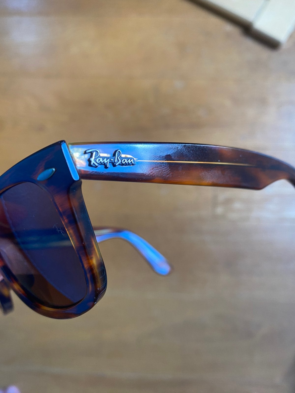 Ray Ban zonnebril, Gebruikt, Zonnebril, Bruin, Ophalen of Verzenden