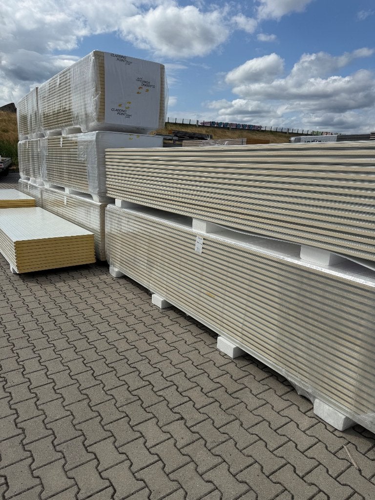 Sandwichpanelen 40 mm RAL9002 Wandpanelen PUR isolatie OP=OP, Ophalen, Nieuw, Overige materialen, 20 tot 50 mm