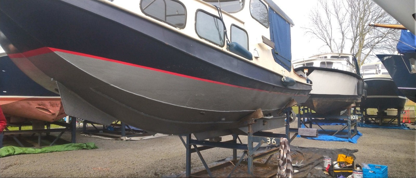 Vlet 8m staal met kajuit, Perkins motor, vaarklaar, Vlet, Ophalen, Staal, Toilet