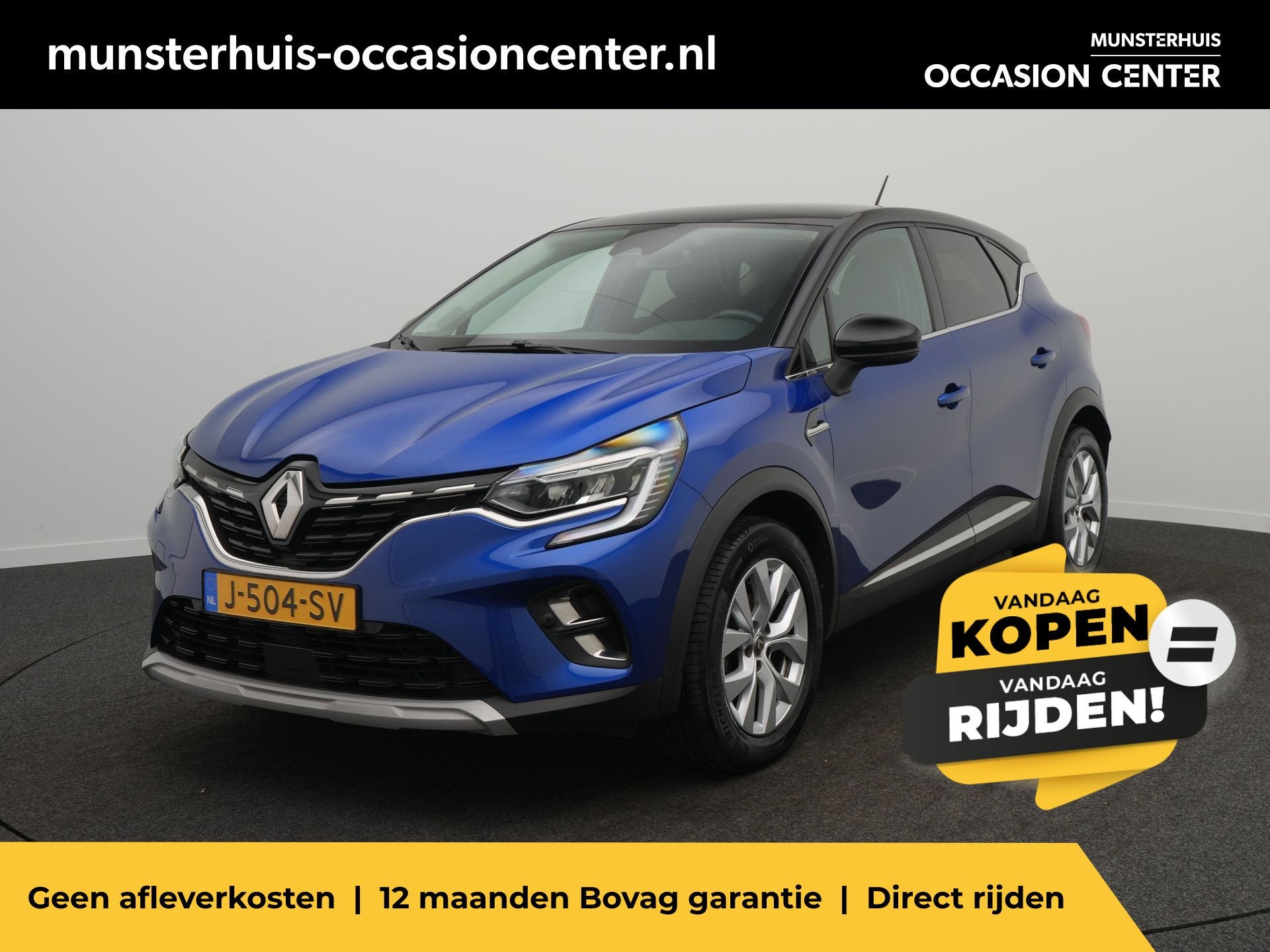 Renault Captur TCe 100 Intens - Occasion Lease vanaf €539, Voorwielaandrijving, 12 maanden, 101 pk, Gebruikt