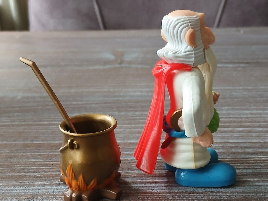 Vintage Play Asterix Toycloud Figuur Panoramix, Ophalen of Verzenden, Zo goed als nieuw