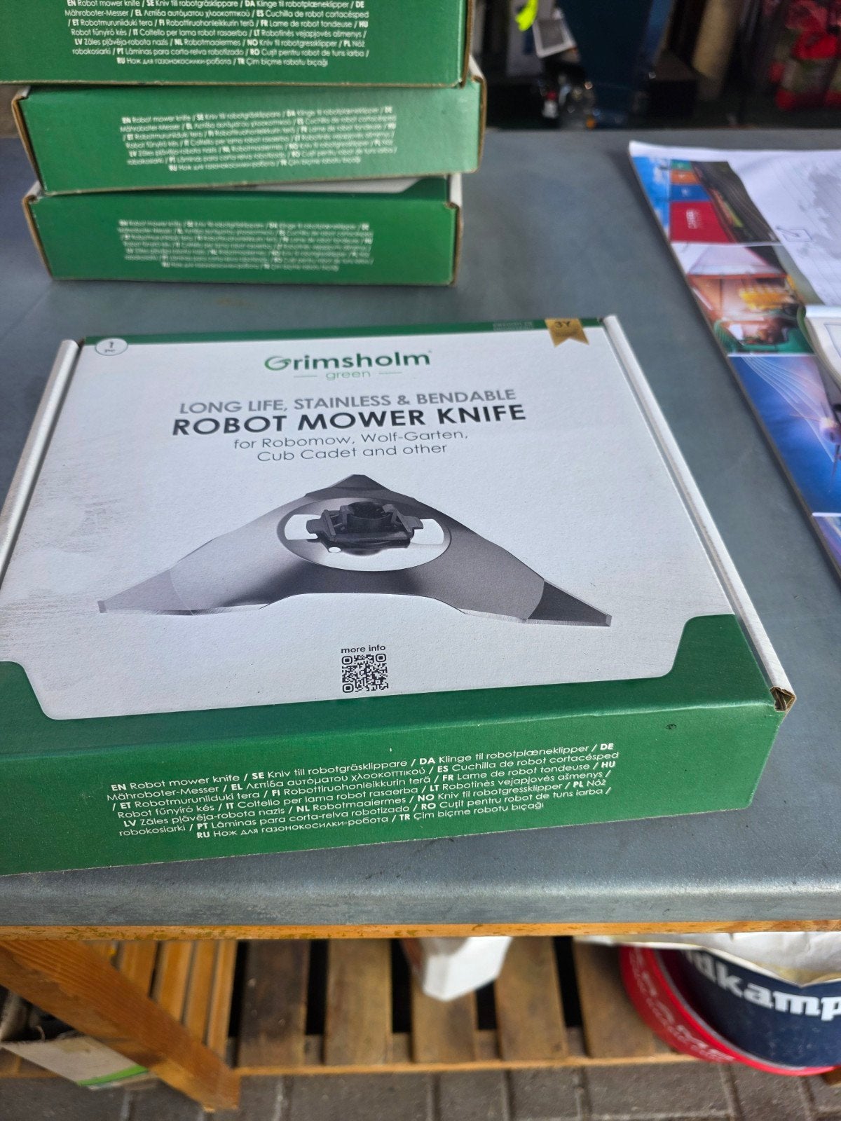 Grimsholm Green Robotmaaier Mes - Nieuw, Ophalen of Verzenden, Nieuw, Meer dan 25 cm, Grimsholm Green