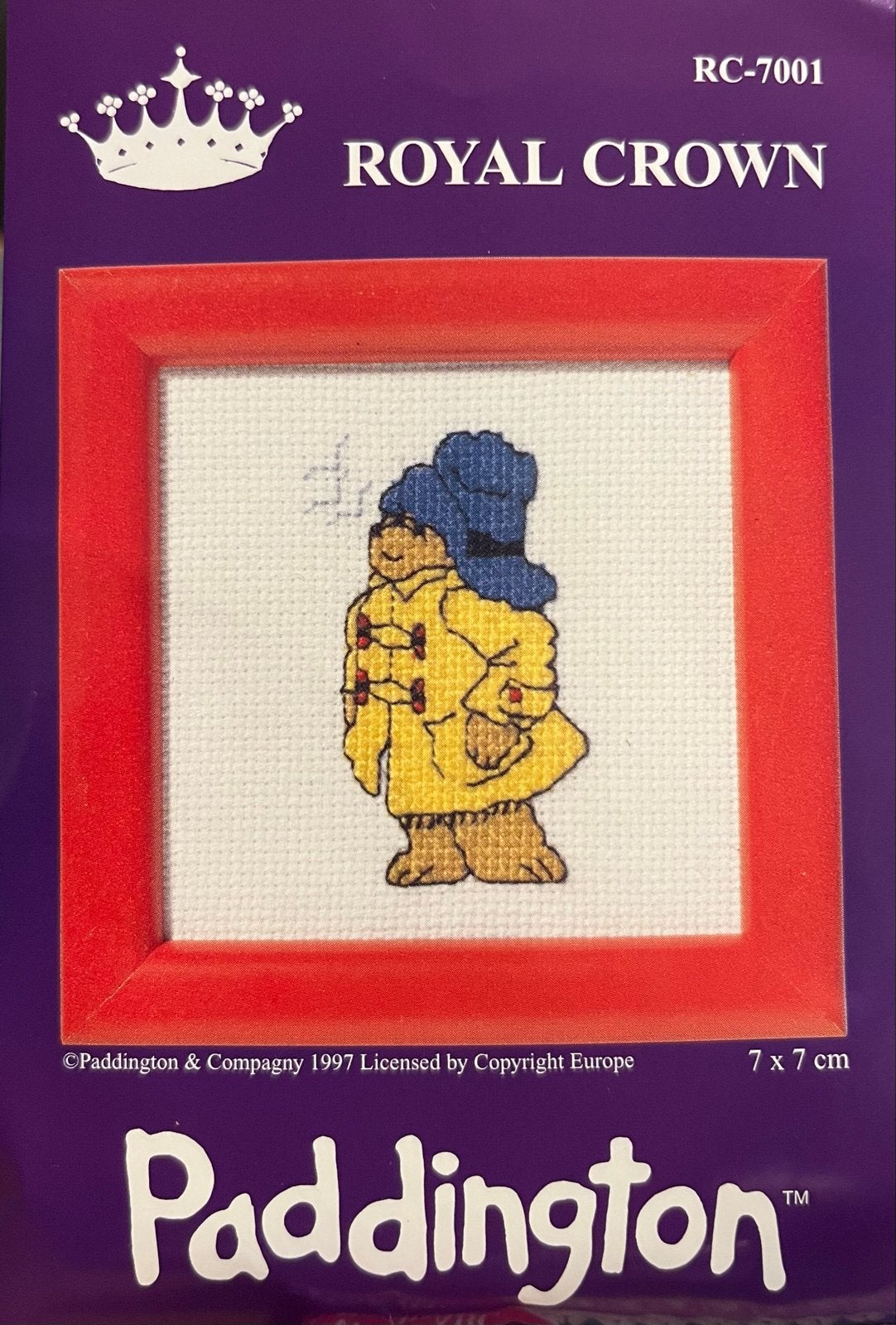 Royal Crown Paddington Borduurpakketje - Nieuw, Ophalen of Verzenden, Nieuw, Handborduren, Borduurpakket