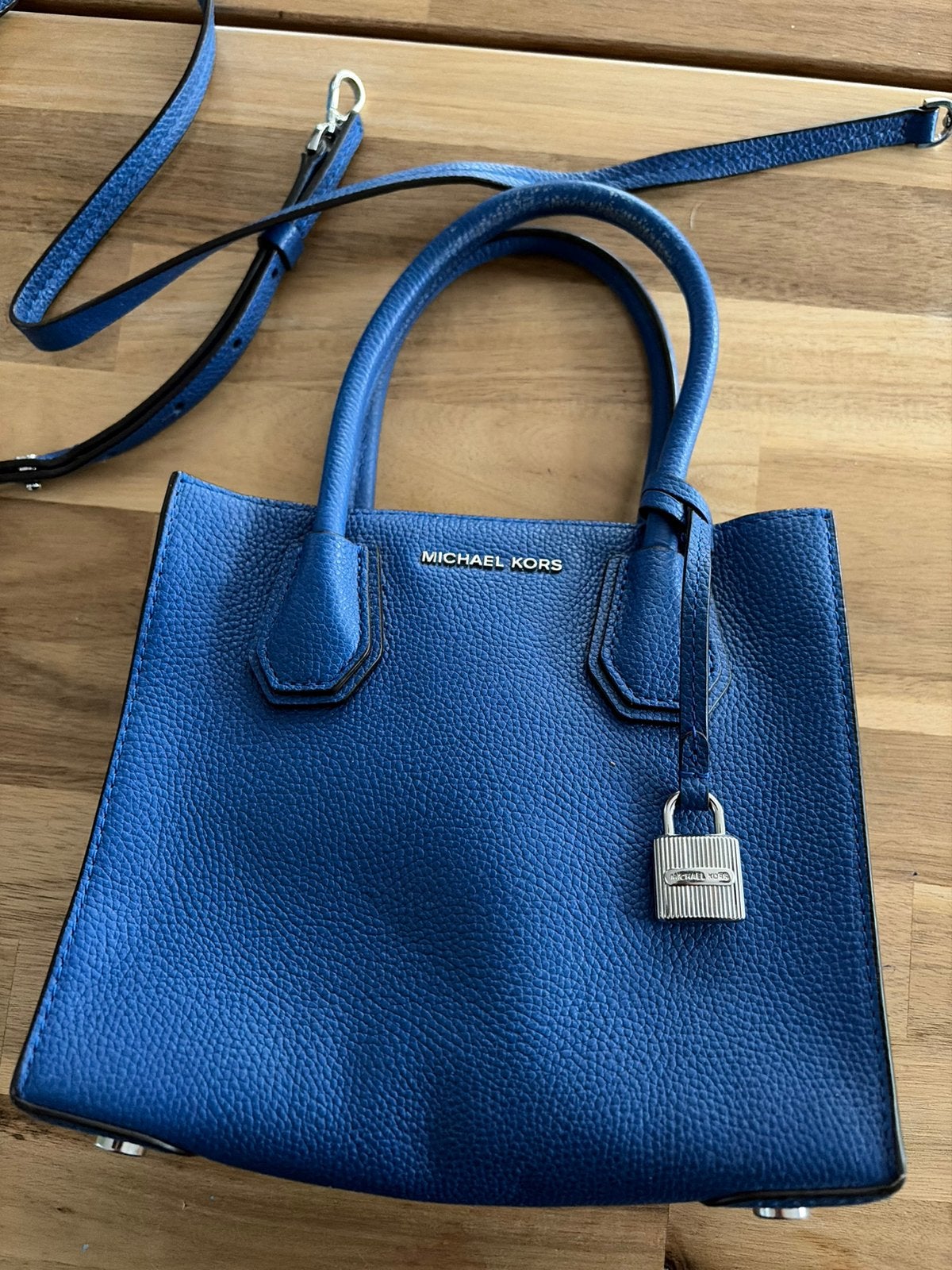 Michael Kors tas, kobaltblauw, Ophalen of Verzenden, Gebruikt, Blauw, Handtas