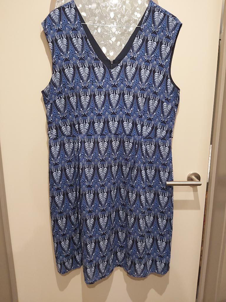 Un1deux2trois3 blauwe jurk, mt 44, Blauw, Maat 42/44 (L), Ophalen of Verzenden, Zo goed als nieuw