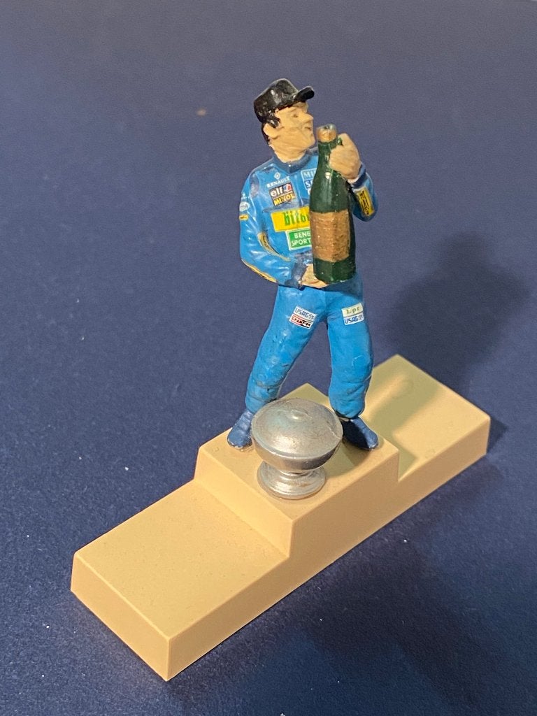 Michael Schumacher 1:43 Denizen figuur, Ophalen of Verzenden, Zo goed als nieuw, Overige typen, Overige merken