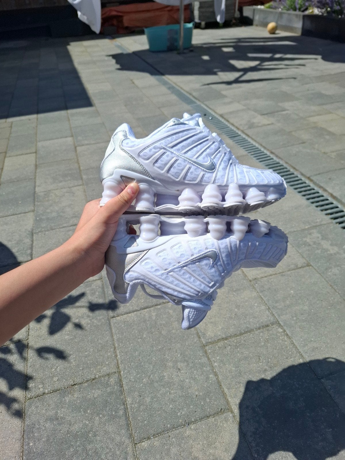 Nike Shox TL Wit/Zilver - Maat 39, Verzenden, Nieuw, Wit, Sneakers of Gympen