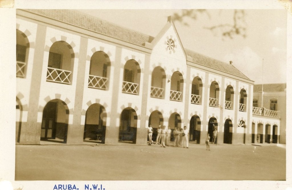 Aruba, Huize de la Salle, 1940s, Verzamelen, Verzenden, 1920 tot 1940, Ongelopen, Buiten Europa