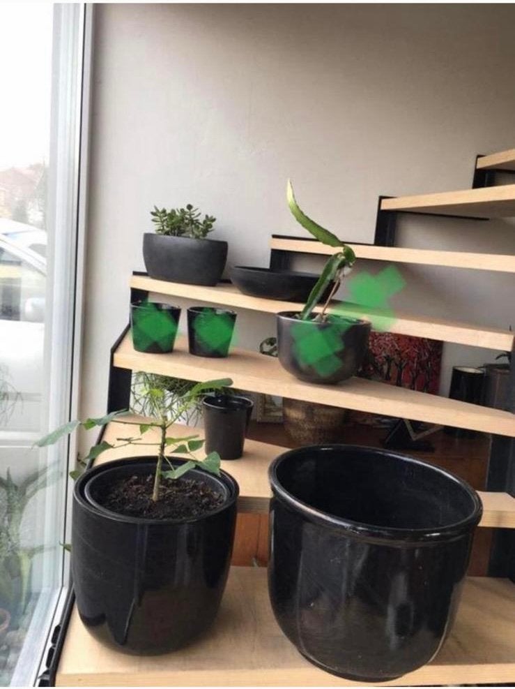 Grote luxe vintage keramische kwaliteit bloempotten planten, Tuin en Terras, Ophalen, 40 cm of meer, Rond, Binnen