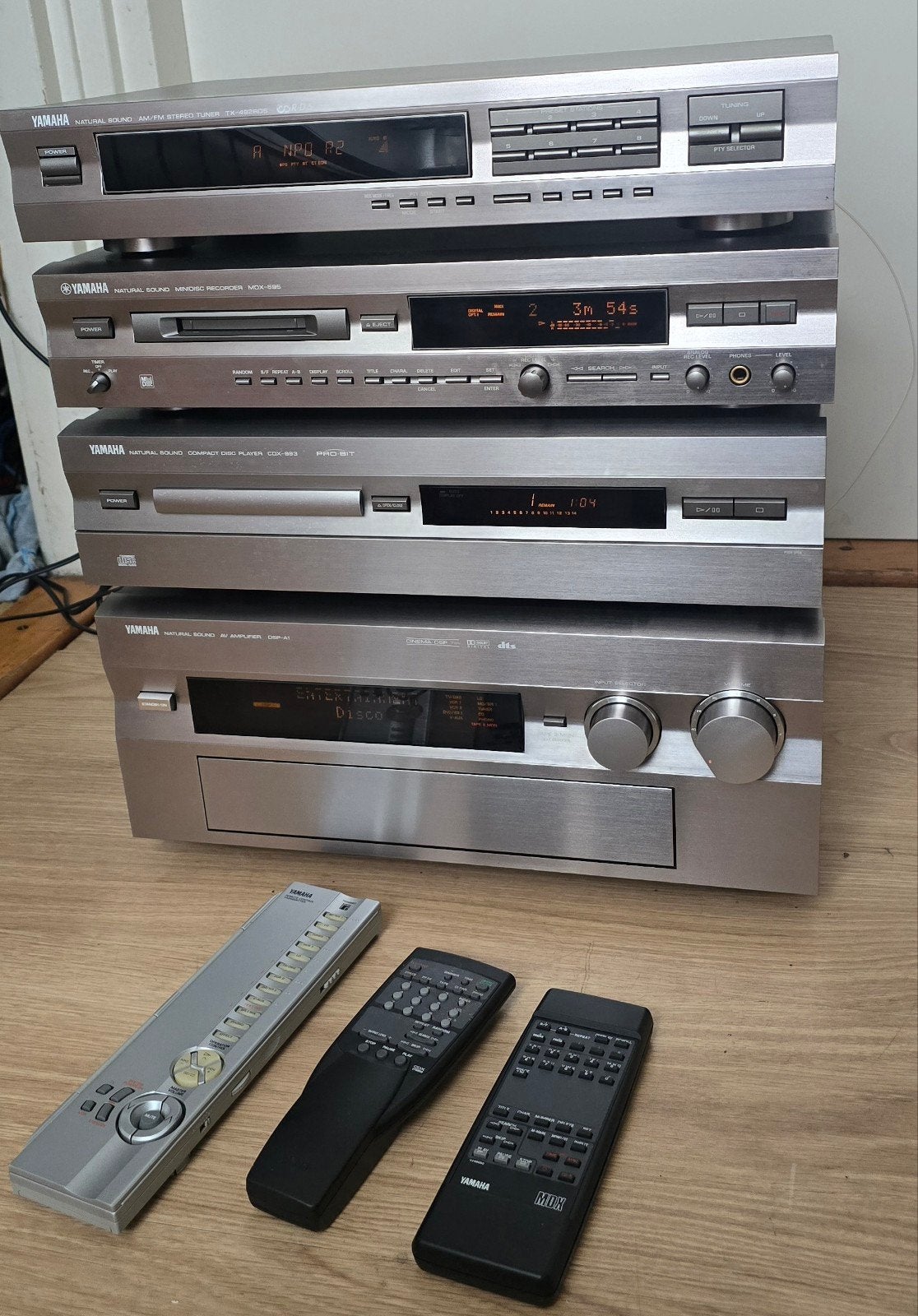 Yamaha Hifi Set: Tuner, MD-speler, CD-speler, Receiver, Ophalen of Verzenden, Zo goed als nieuw, Overige merken
