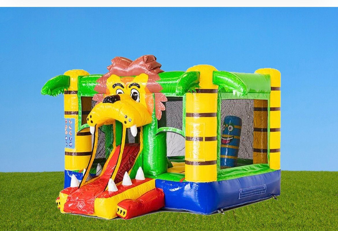 Springkussen leeuw mini, Ophalen of Verzenden, Zo goed als nieuw