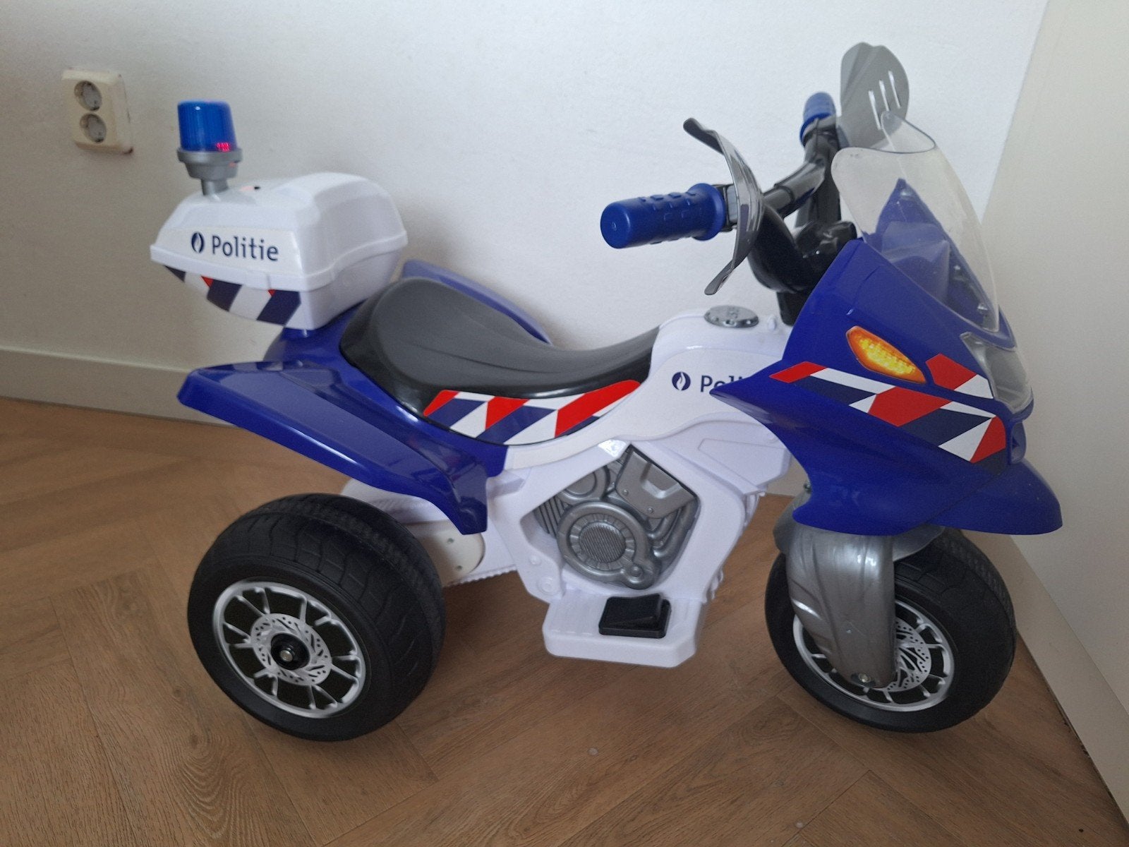Elektrische politie motor voor kinderen, Kinderen en Baby's, Speelgoed | Buiten | Accuvoertuigen, Ophalen, Zo goed als nieuw