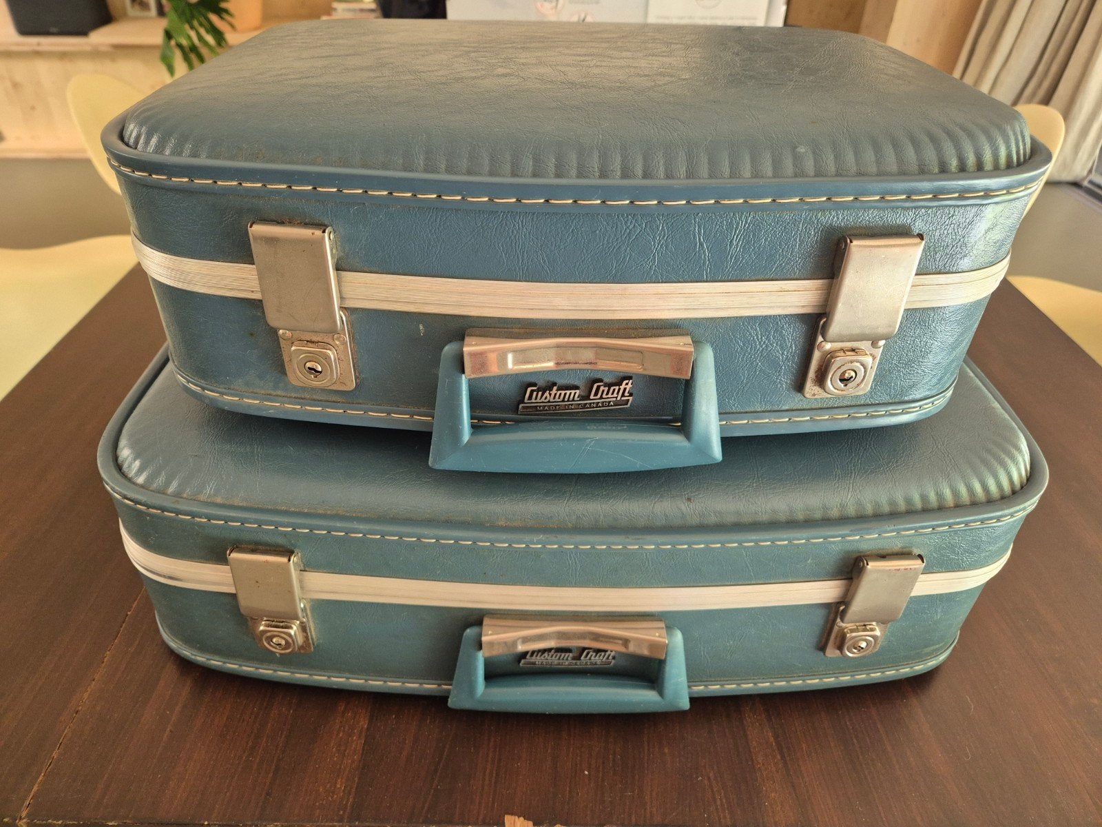 Vintage Custom Craft koffertjes uit Canada - Set van 2, Ophalen of Verzenden