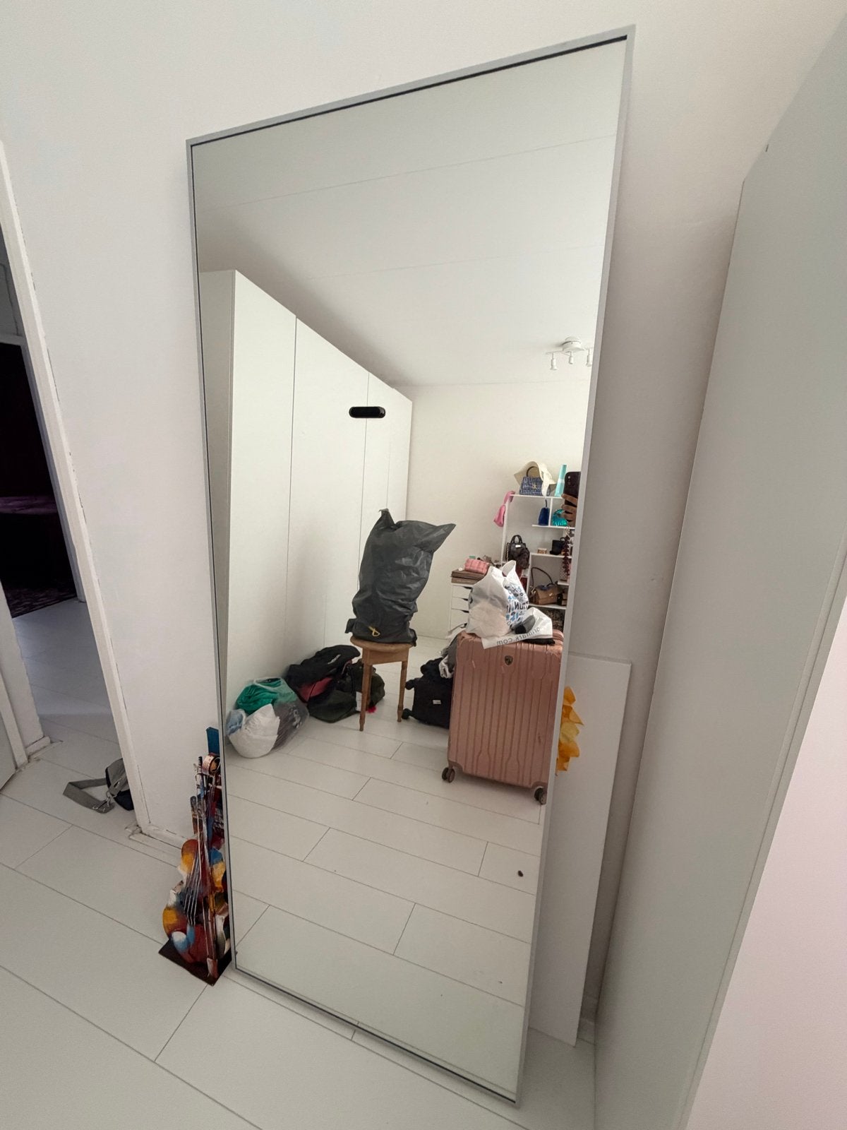 Mooie grote IKEA spiegel 78x196 cm, Huis en Inrichting, Woonaccessoires | Spiegels, Ophalen, Gebruikt, 75 tot 100 cm, 150 tot 200 cm