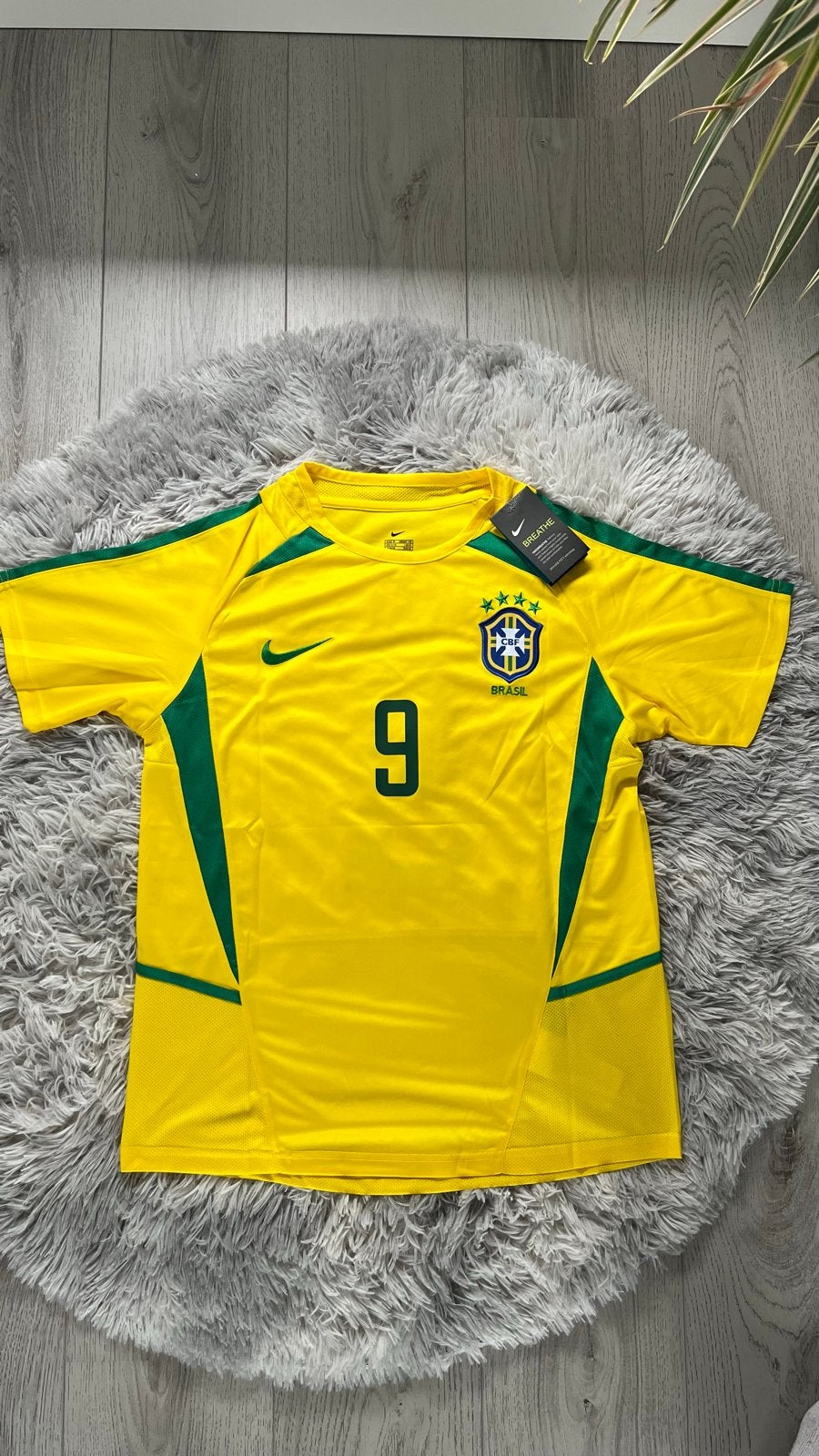 Ronaldo Retro Voetbalshirt Brazilië Maat M Nieuw, Maat 48/50 (M), Geel, Nieuw, Ophalen of Verzenden
