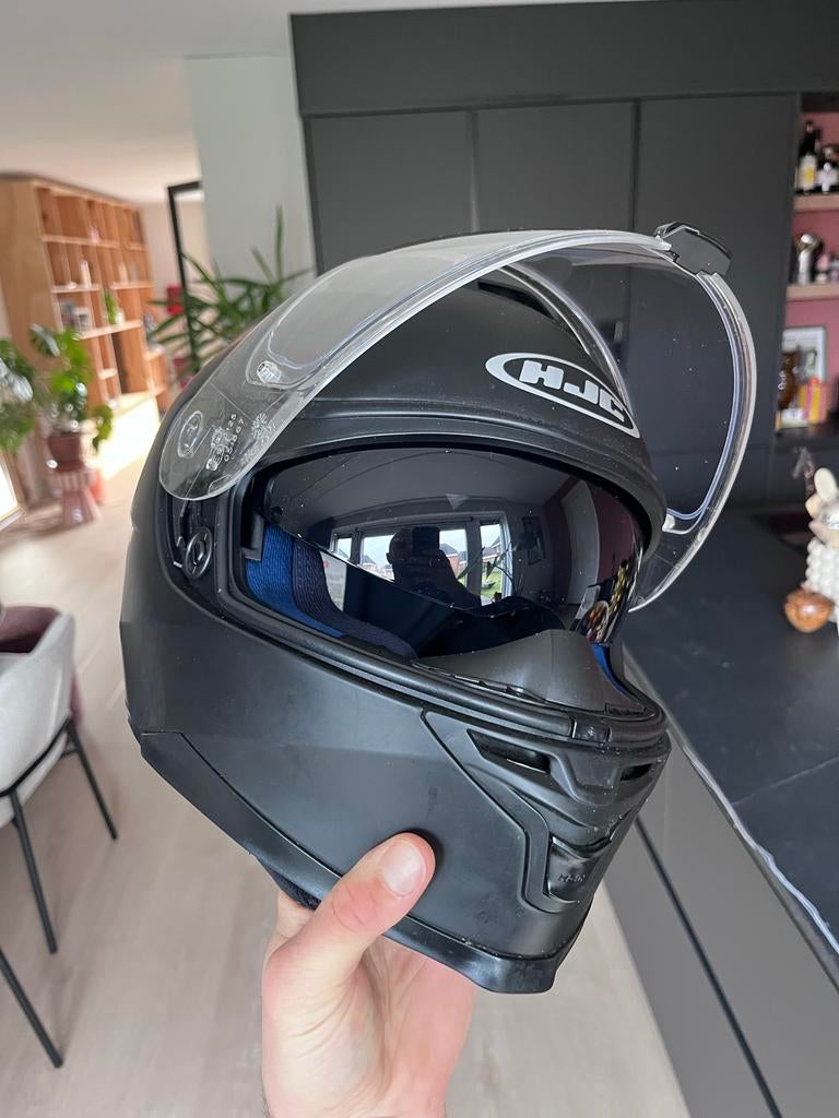 HJC Integraalhelm - Zwart, Maat M, Motoren, Ophalen of Verzenden, M, Integraalhelm