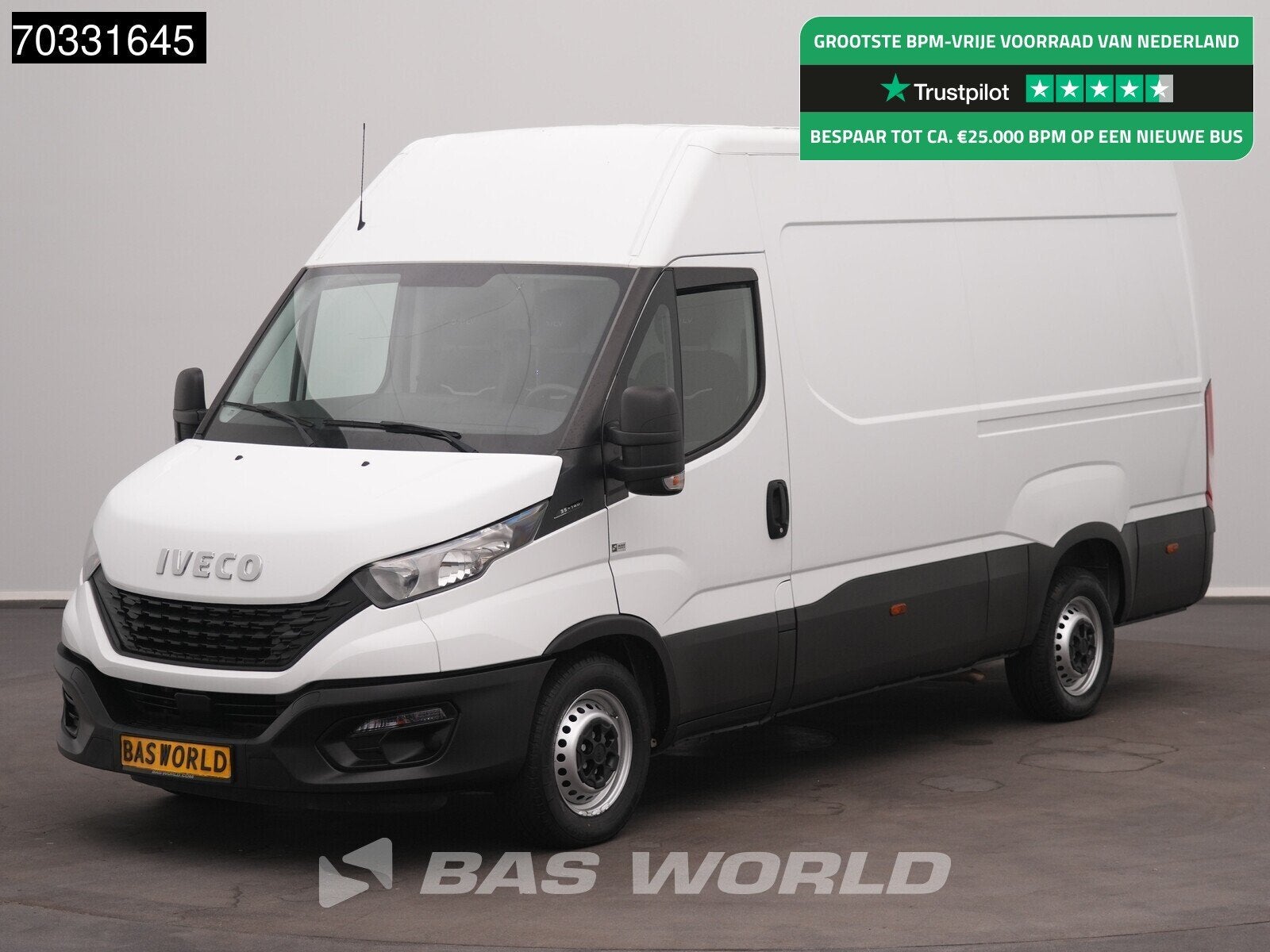 Iveco Daily 35S14 L2H2 Airco Cruise 3500kg trekgewicht Euro6, Stof, Gebruikt, Euro 6, Iveco