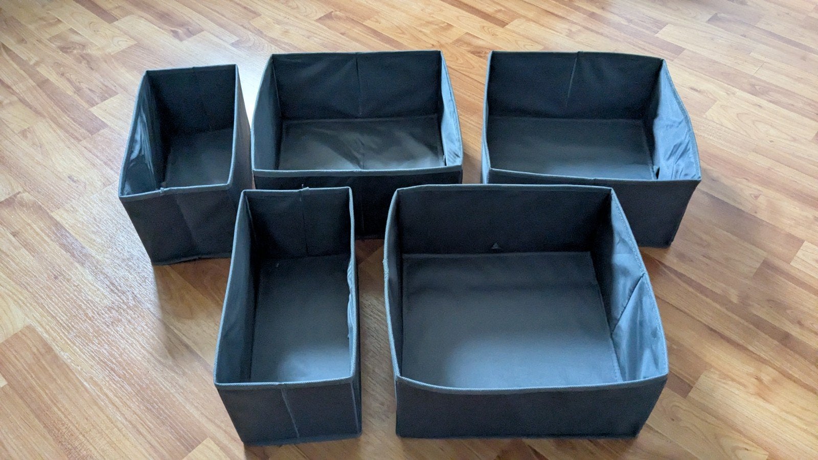 IKEA SKUBB Opbergers - Set van 5 (Grijs), Gebruikt, Ophalen of Verzenden, Modern, Grijs