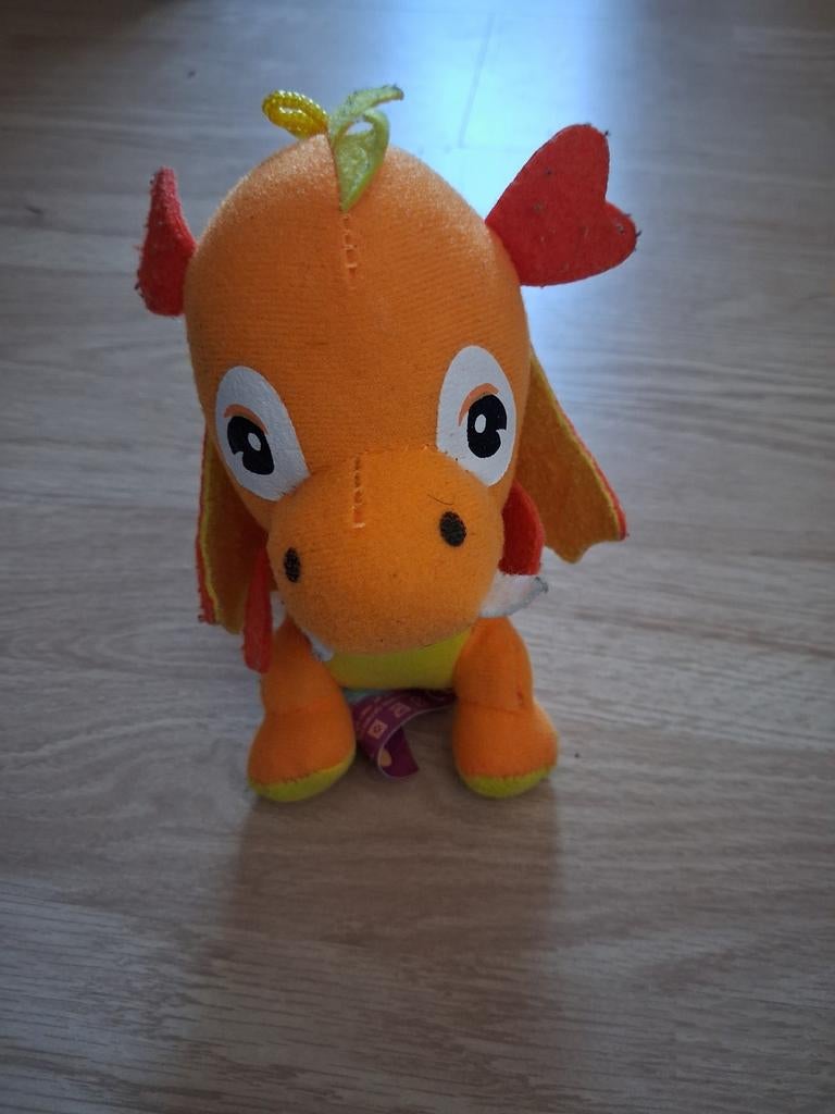 Schattige oranje draak knuffel, Ophalen, Zo goed als nieuw, Overige typen