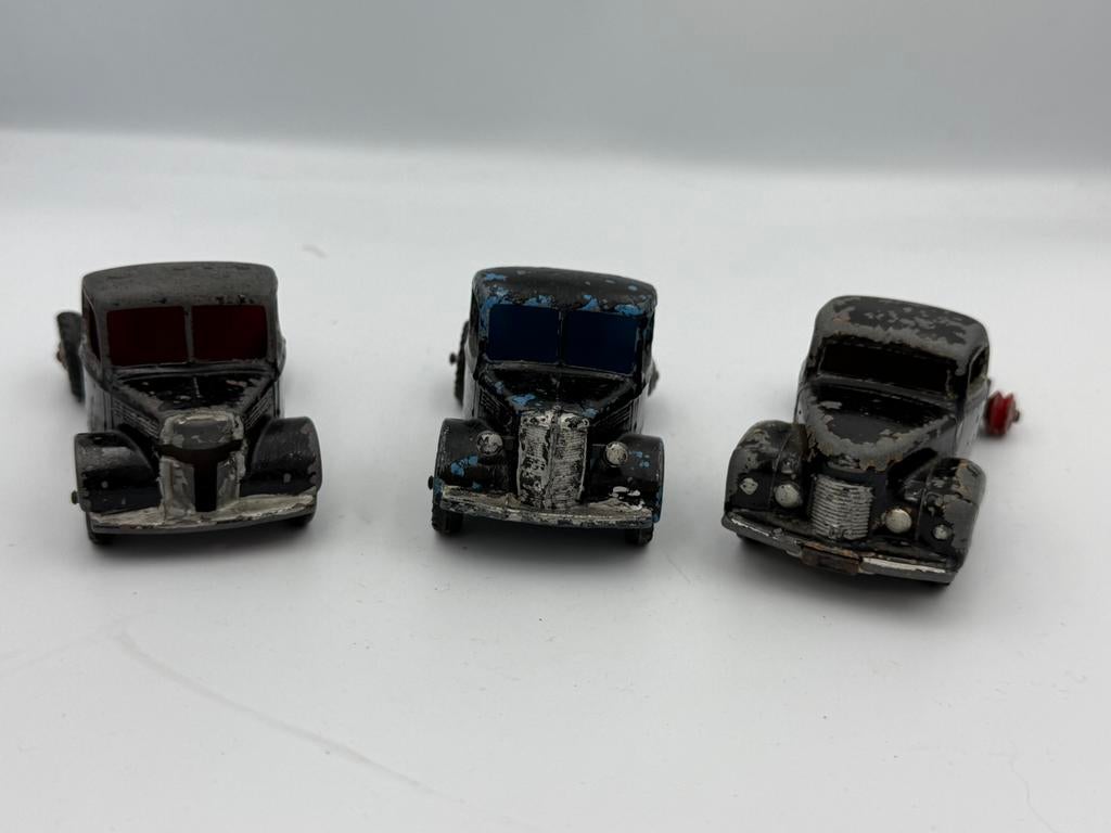 Dinky Toys 3x repainted, Ophalen of Verzenden, Gebruikt, Bus of Vrachtwagen, Dinky Toys