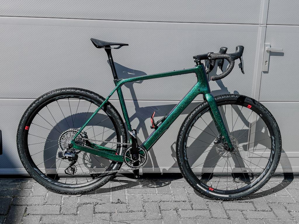 Carbon Gravel bike - Sram Force AXS 1x12, Fietsen en Brommers, Fietsen | Racefietsen, Carbon, Zo goed als nieuw, 57 tot 61 cm