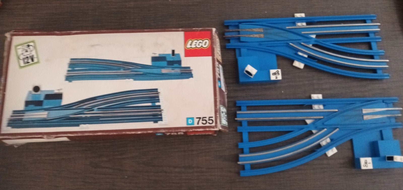 Lego wissels 755 met doosje, Ophalen of Verzenden