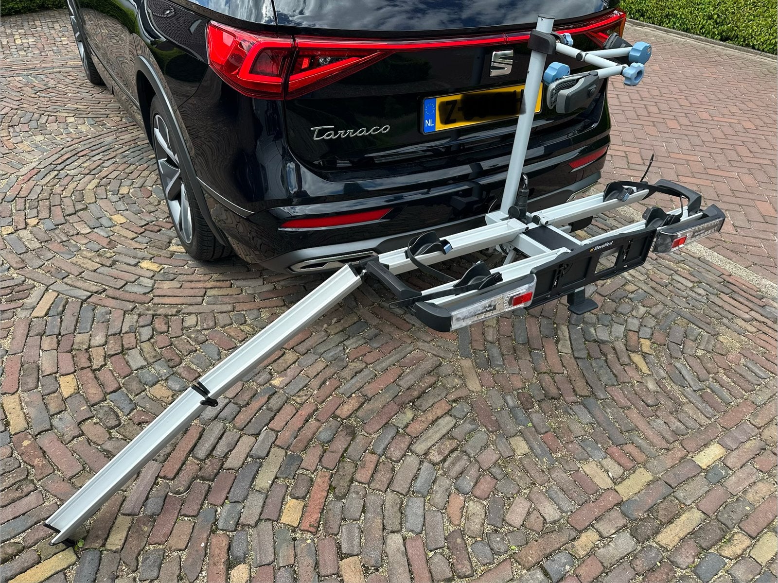 Movanext Lux Vision fietsendrager (bijna nieuw!), Auto diversen, Fietsendragers, Zo goed als nieuw, Trekhaakdrager, 2 fietsen
