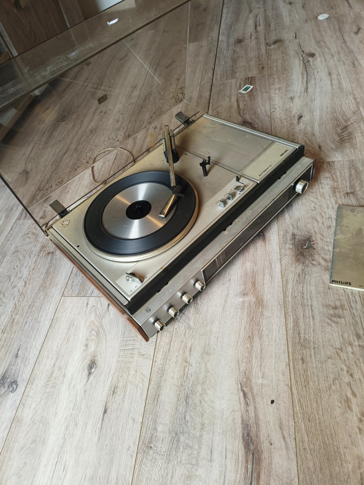 Philips RH 814 Platenspeler, Ophalen, Philips, Gebruikt, Automatisch
