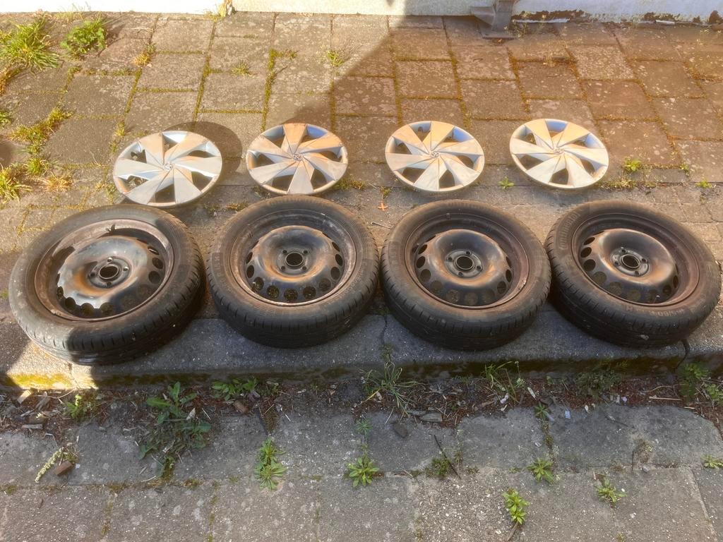 Continental ContiEcontract zomerbanden met velgdoppen, Ophalen of Verzenden