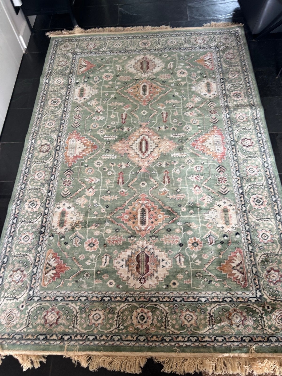 Nieuw Karwei Marmeren Tapijt - Ongebruikt 230x160 cm, 150 tot 200 cm, Ophalen of Verzenden, Rechthoekig, Groen
