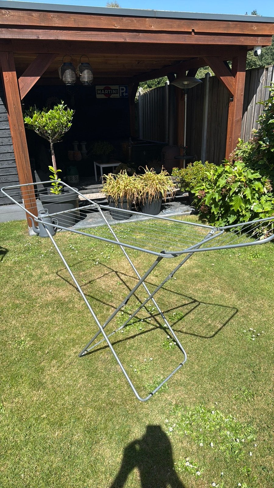 Handige opklapbare wasrek voor thuis, balkon of op camping., Ophalen, Zo goed als nieuw, Wasrek