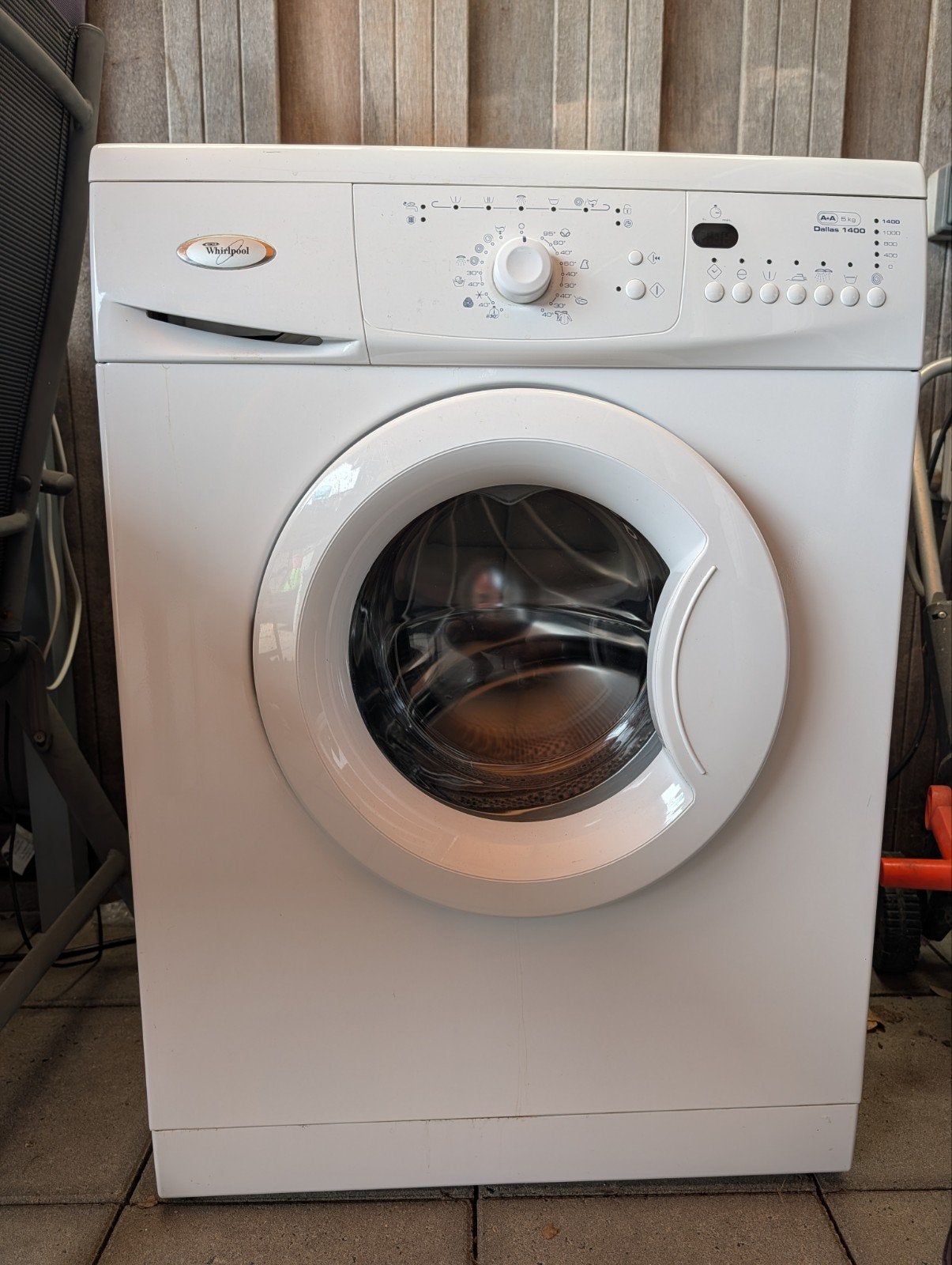 Whirlpool Dallas 1400 Wasmachine 5 kg, Ophalen, 1200 tot 1600 toeren, Gebruikt, 4 tot 6 kg