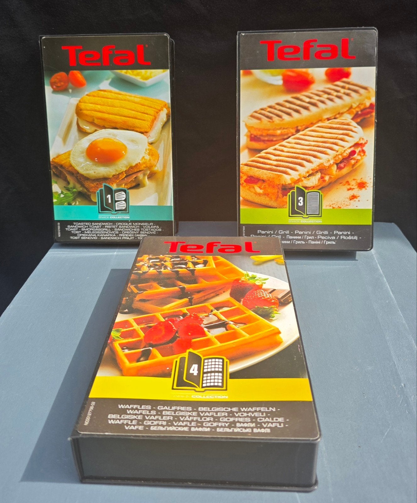 Tefal Snack Collection platen: tosti, panini, wafel, Ophalen of Verzenden, Zo goed als nieuw