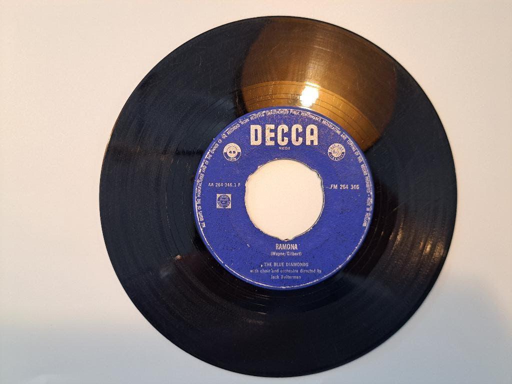 Single: Blue Diamonds - Ramona/All Of Me, Ophalen of Verzenden, Gebruikt, Pop