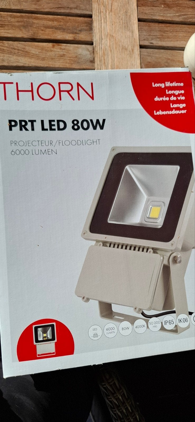 THORN PRT LED 80W Floodlight 6000 Lumen, Ophalen of Verzenden, Nieuw