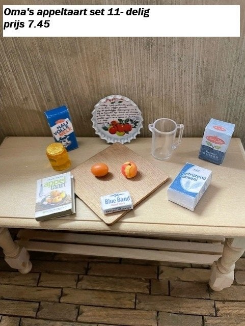 poppenhuis Oma's appeltaart bakset, Ophalen of Verzenden, Nieuw, Poppenhuis