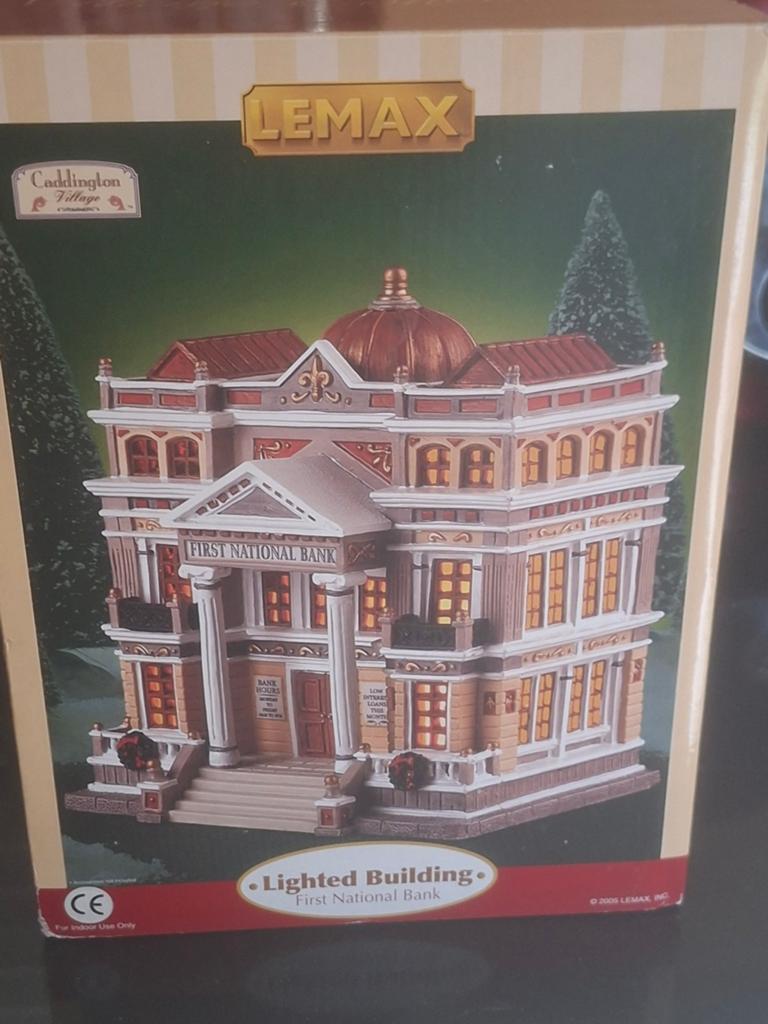 Lemax  first nationale bank uit jaar 2005. Prachtig item!Lem, Ophalen of Verzenden