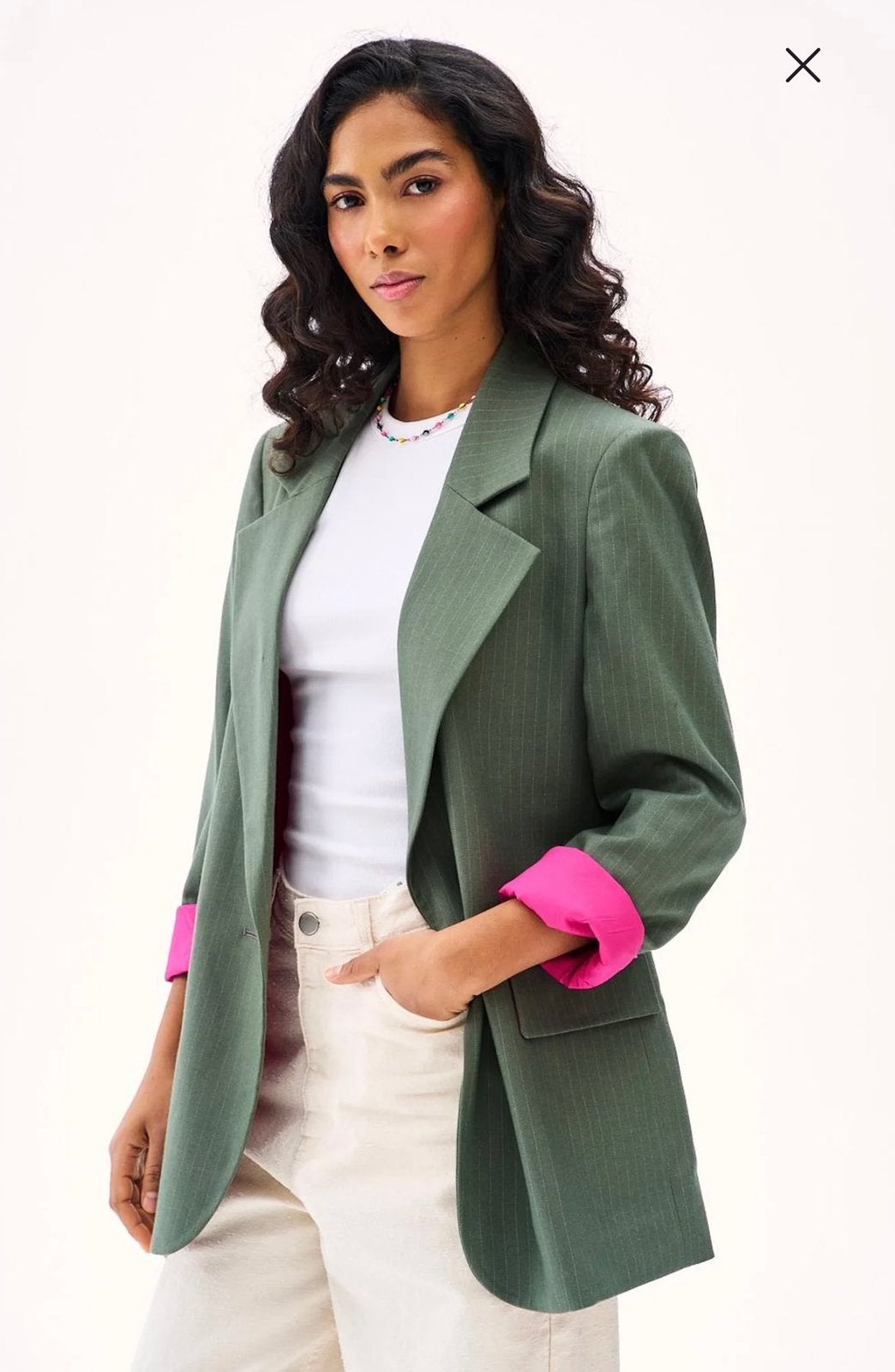 Blazer NAOKO groen, Verzenden, Maat 46/48 (XL) of groter, Nieuw, Jasje