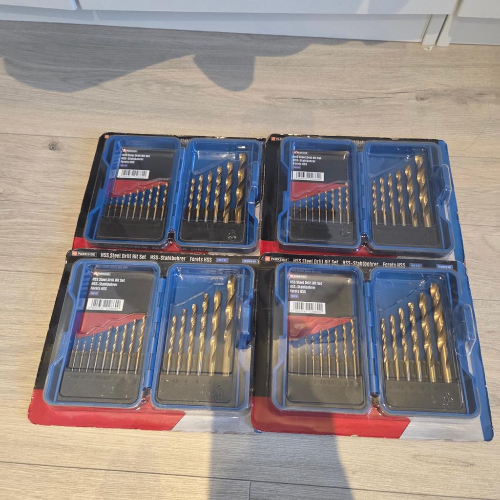 Parkside HSS-Staalboor Set (4 stuks), Ophalen, Nieuw, Overige typen