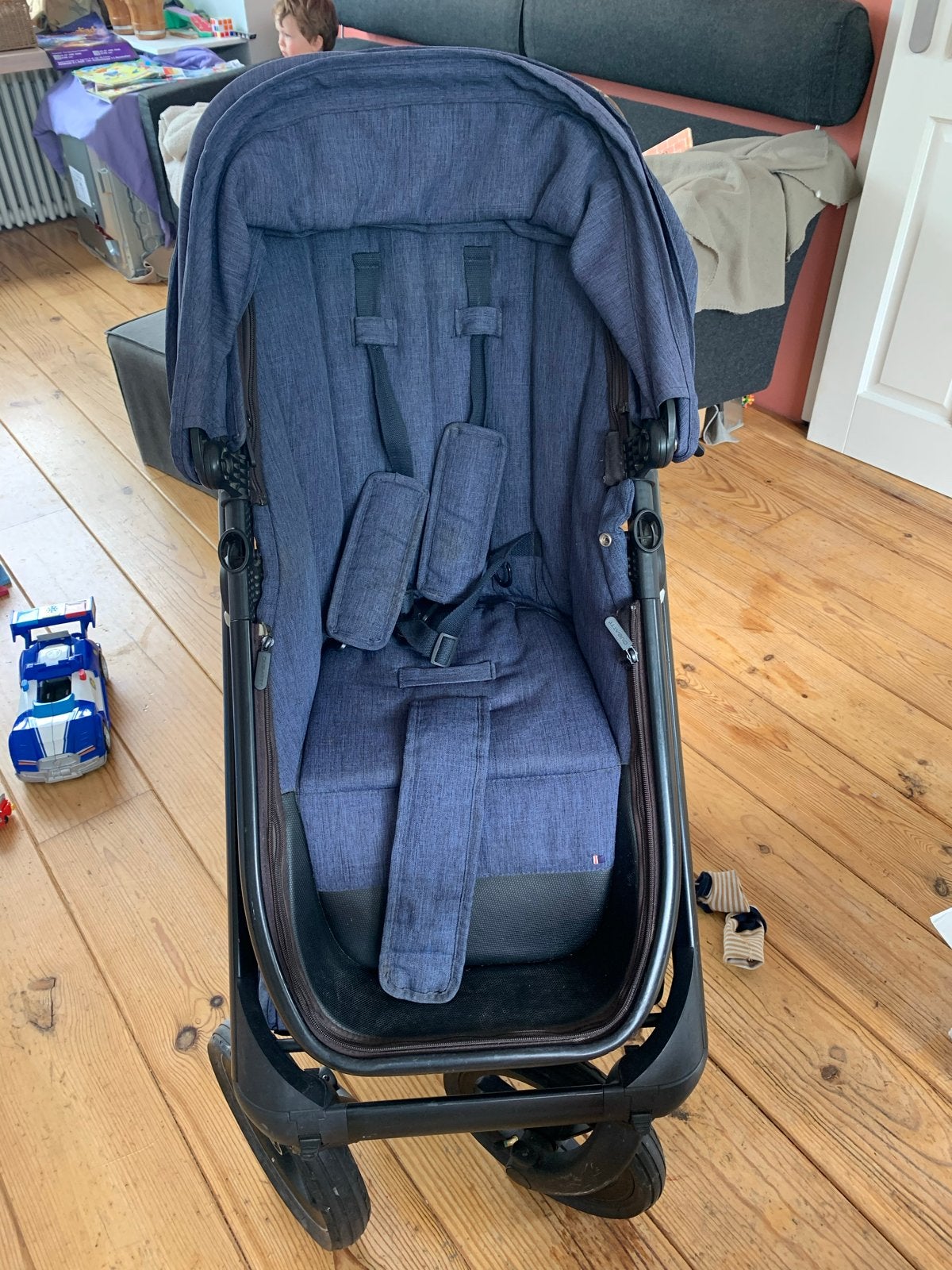 Kinderwagen (luchtbanden) met wieg GRATIS, Ophalen, Gebruikt, Overige merken, Luchtbanden