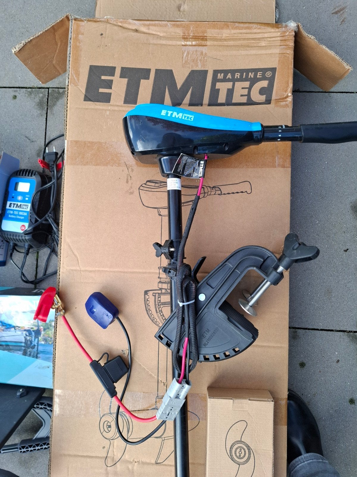 ETM Tec Fluistermotor boot, Watersport en Boten, Ophalen, Gebruikt, Motor en Techniek, Motorboot