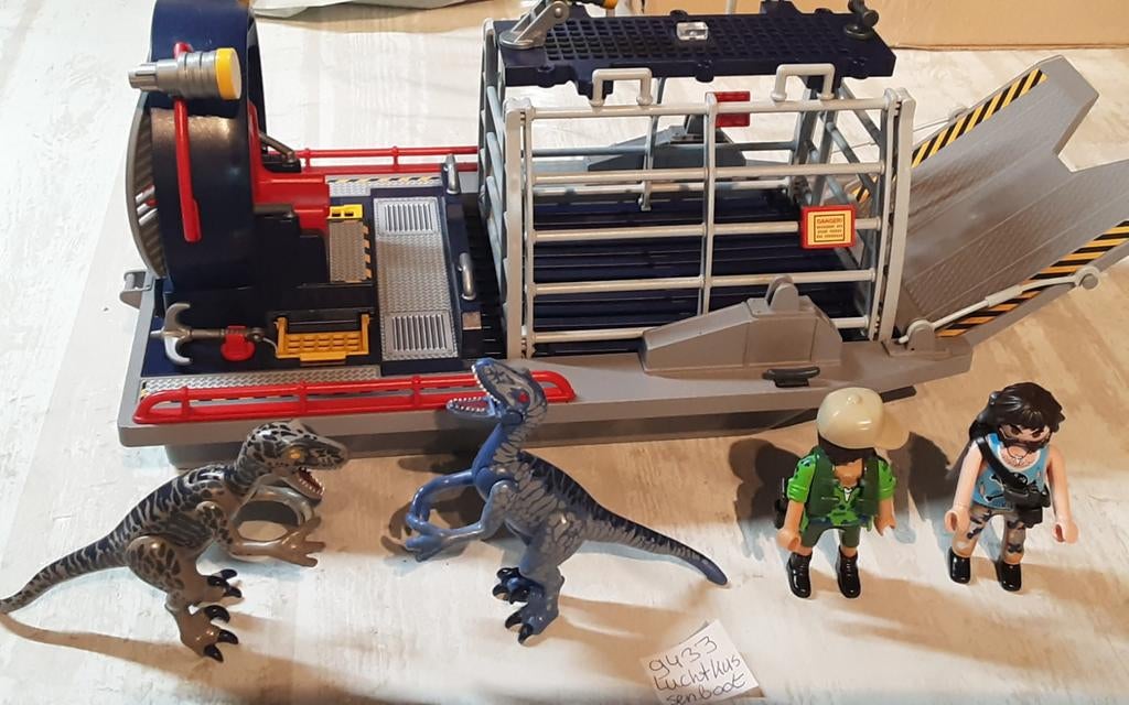 9433 luchtkussenboot 2 kleine dino's, Ophalen of Verzenden, Zo goed als nieuw